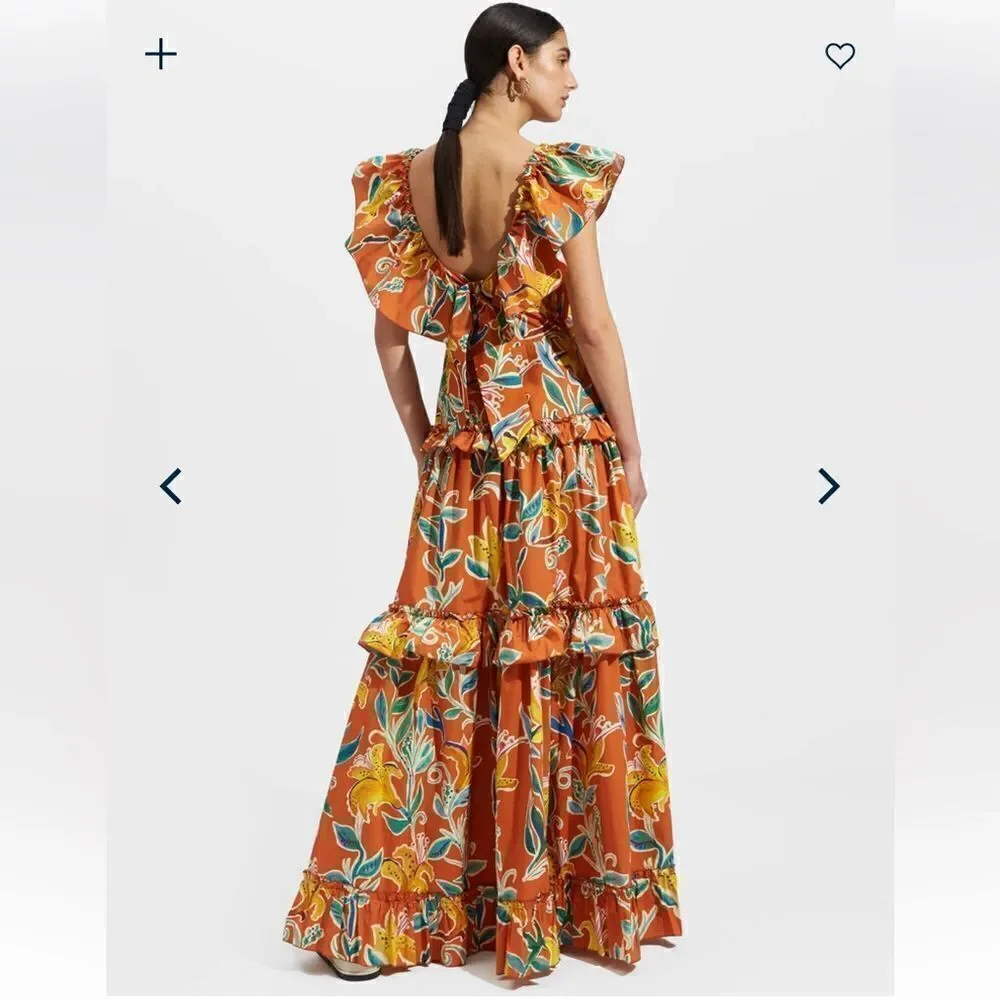 NWT La Double J Scarlett Dress Lily in Popeline Cotton Small - Picture 6 of 16